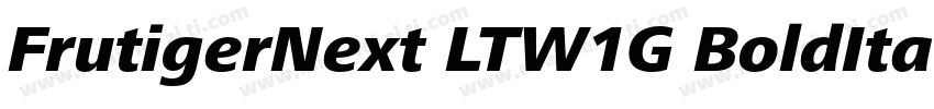 FrutigerNext LTW1G BoldIta字体转换